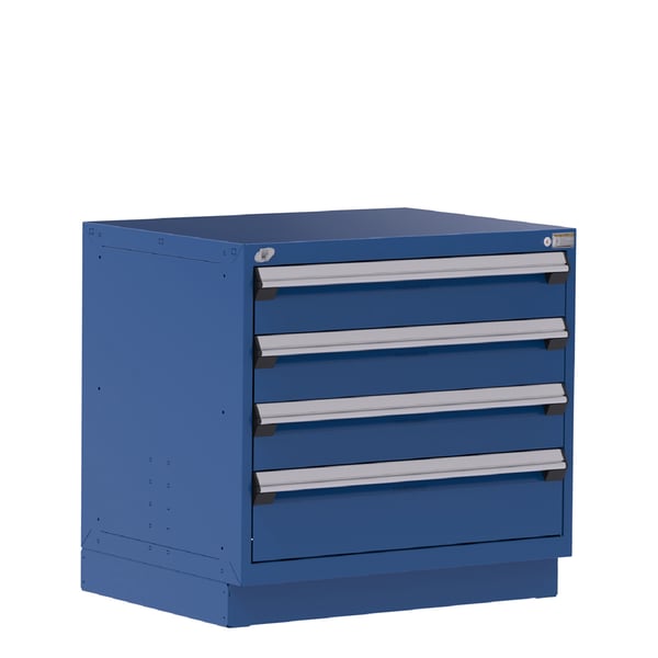 Heavy-Duty Stationary Cabinet , 4 Drawers (36"W X 27"D X 34"H)
