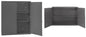 Durham Wall Mountable Cabinets with Adjustable Shelves