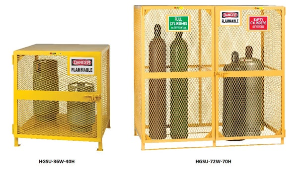 All-Welded Upright Gas Cylinder Storage Units