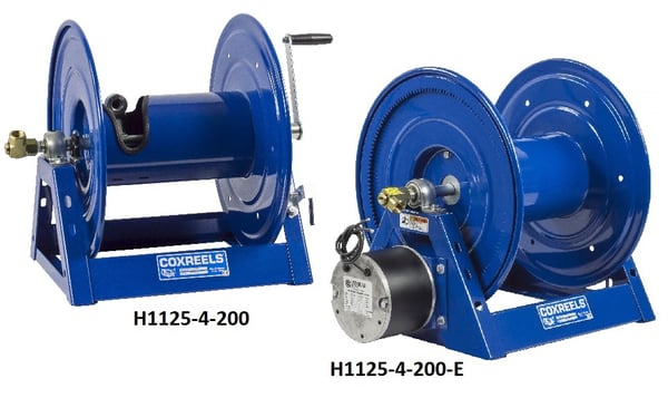 Hand Crank & Powered Rewind Hose Reel
