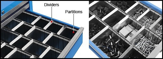 28" Depth Drawer Cabinets Drawer Partitions And Dividers