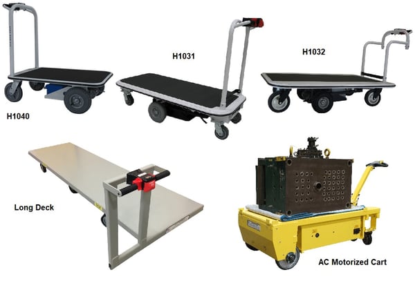 Electro Kinetic Technologies Pony Express Motorized Platform Carts For Material Handling