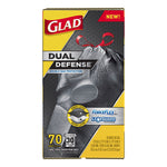 Glad ForceFlex 30 gal No Scent Trash Bags Drawstring 70 pk