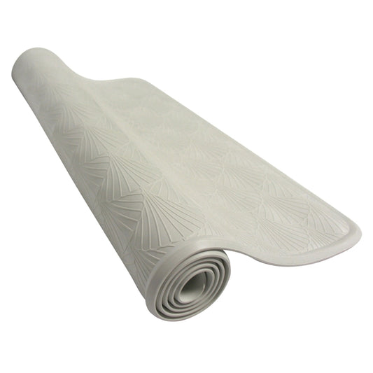 Zenith 27-1/2 in. L X 15-3/4 in. W White Rubber Bath Mat