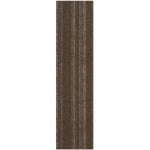 Foss Dura-Lock 9 in. W X 36 in. L Espresso Couture Polyethylene Terephthalate Carpet Tile