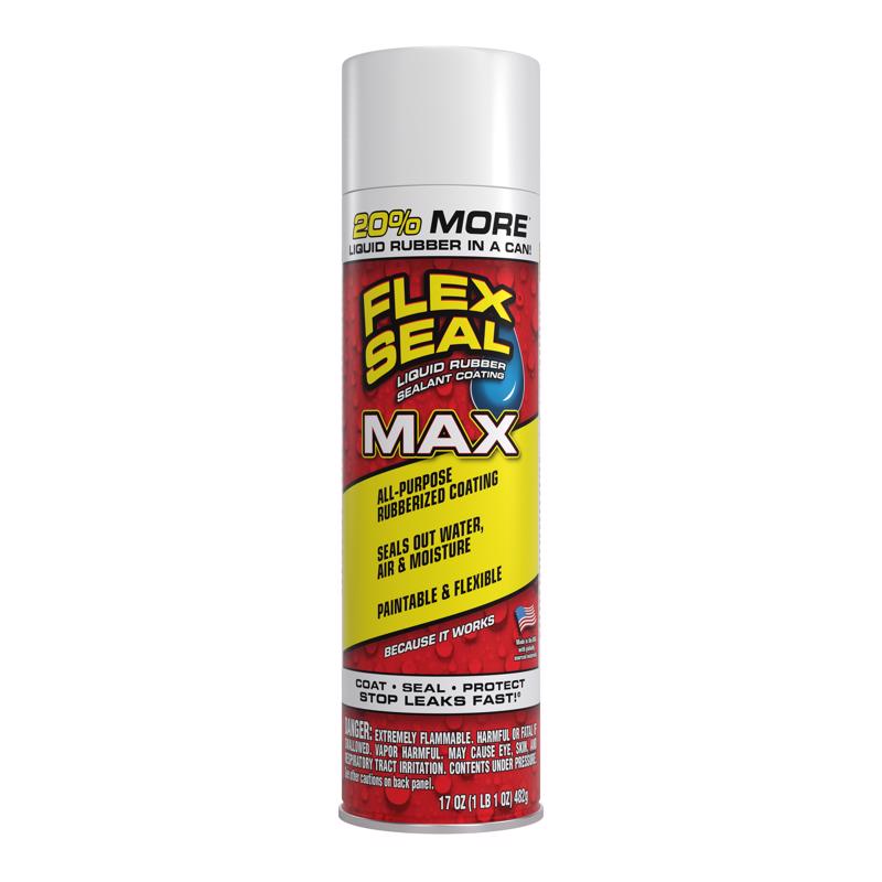 Flex Seal Family of Products Flex Seal MAX White Rubber Spray Sealant 17 oz