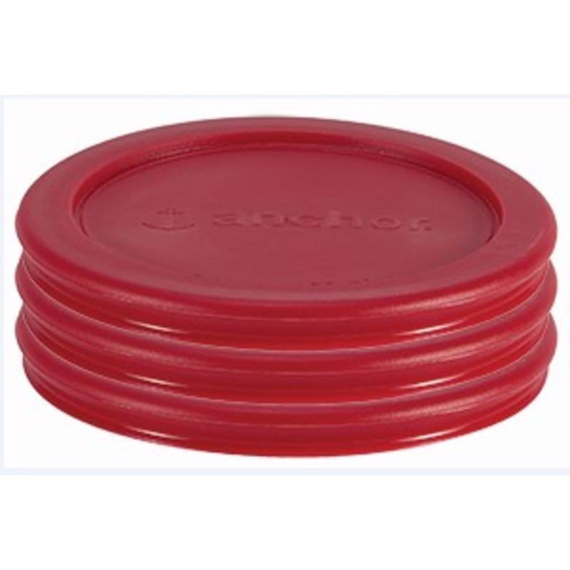 Anchor Hocking Red Reusable Lid 3 pk