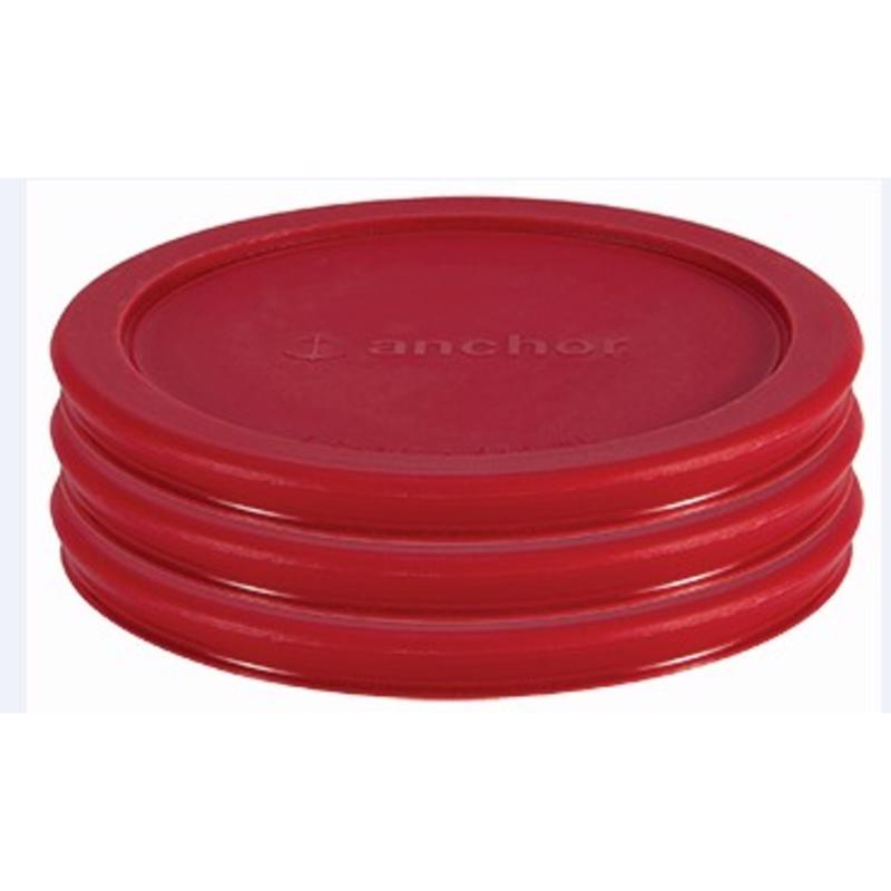 Anchor Hocking Red Reusable Lid 3 pk