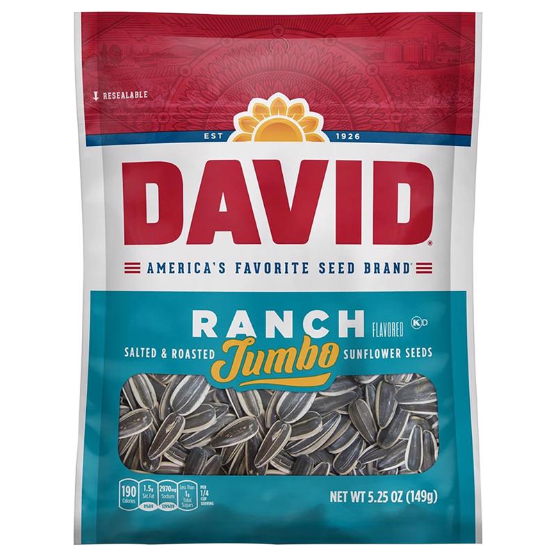 David Jumbo Ranch Sunflower Seeds 5.25 oz Bagged
