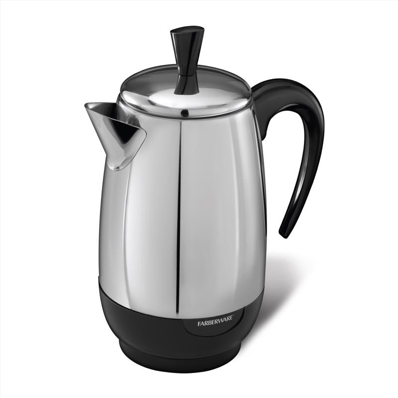 Farberware 8 cups Black/Silver Percolator