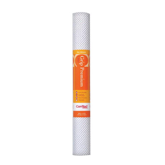 Con-Tact Grip Premium 4 ft. L X 20 in. W White Non-Adhesive Shelf Liner