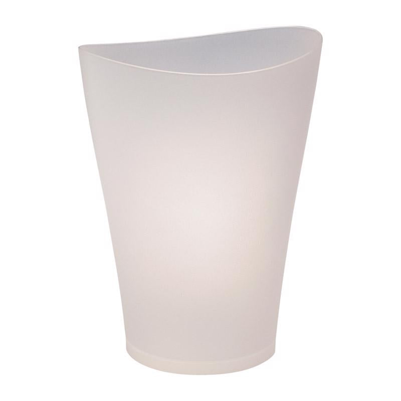 Rubbermaid Spa Works 2.25 gal Clear Plastic Vanity Wastebasket