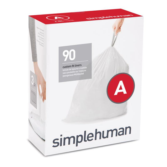 Simplehuman 1.19 gal Trash Can Liners Drawstring 90 pk
