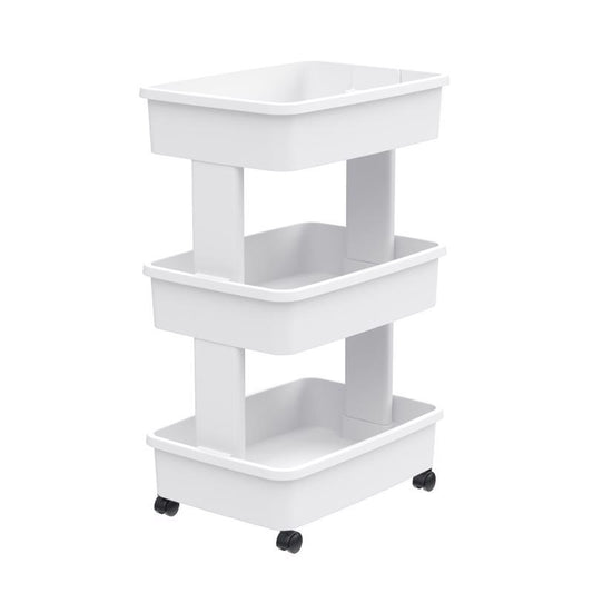 Starplast 27.2 in. H X 12.5 in. W X 17.4 in. D 3-Tier Storage Cart