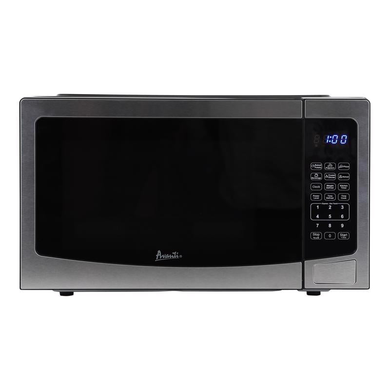 Avanti 1.1 cu ft Black/Silver Microwave 1000 W