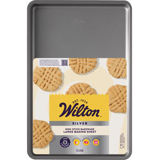 Wilton Silver 11 in. W X 17 in. L Baking Sheet Gray 1 pc