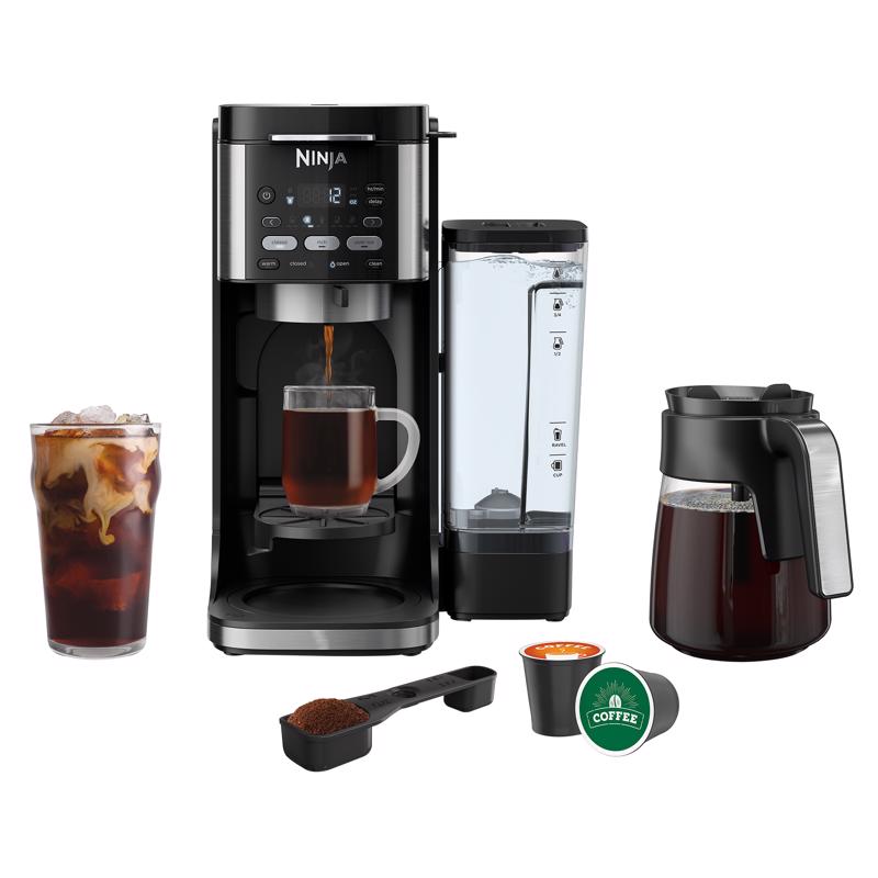 Ninja DualBrew 12 cups Black/Silver Cold Brew/Hot Coffee Maker