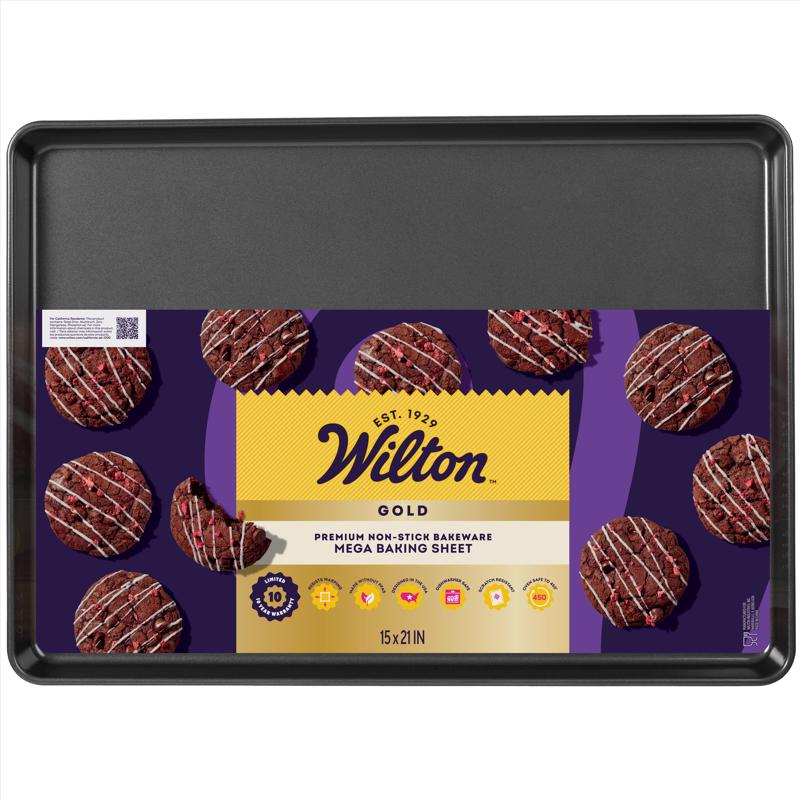 Wilton Gold 15 in. W X 21 in. L Mega Baking Sheet Gray 1 pc