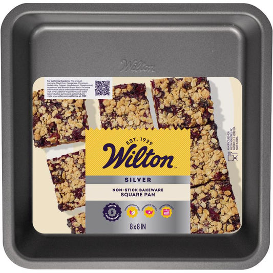 Wilton Silver 8 in. Square Cake Pan Silver