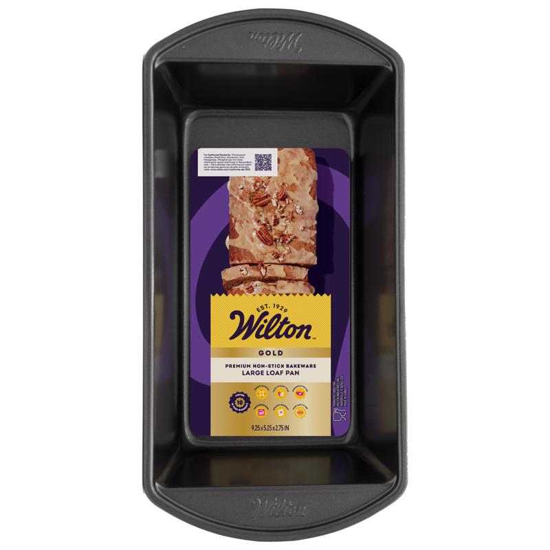 Wilton Gold 5 in. W X 9 in. L Loaf Pan Gray 1 pc