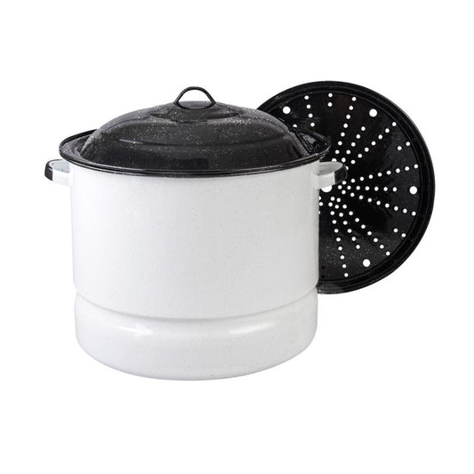 Cinsa Ceramic Over Steel Steamer Set 34 qt