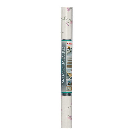 Con-Tact 9 ft. L X 18 in. W Sweet Pea Shelf Liner