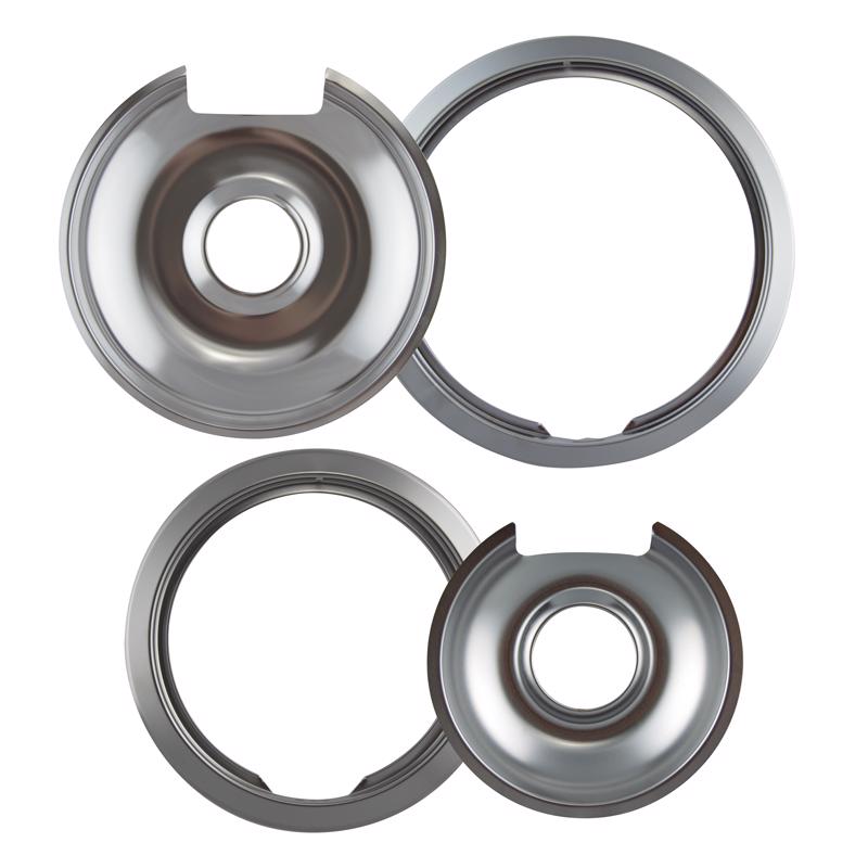 Range Kleen Steel Drip Pans and Trim Rings 6.19 in. W