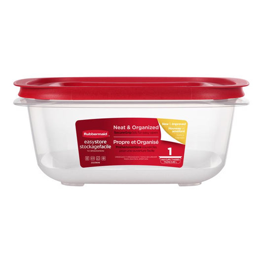 Rubbermaid Easy Store 14.6 cups Clear Food Container and Lid 1 pk