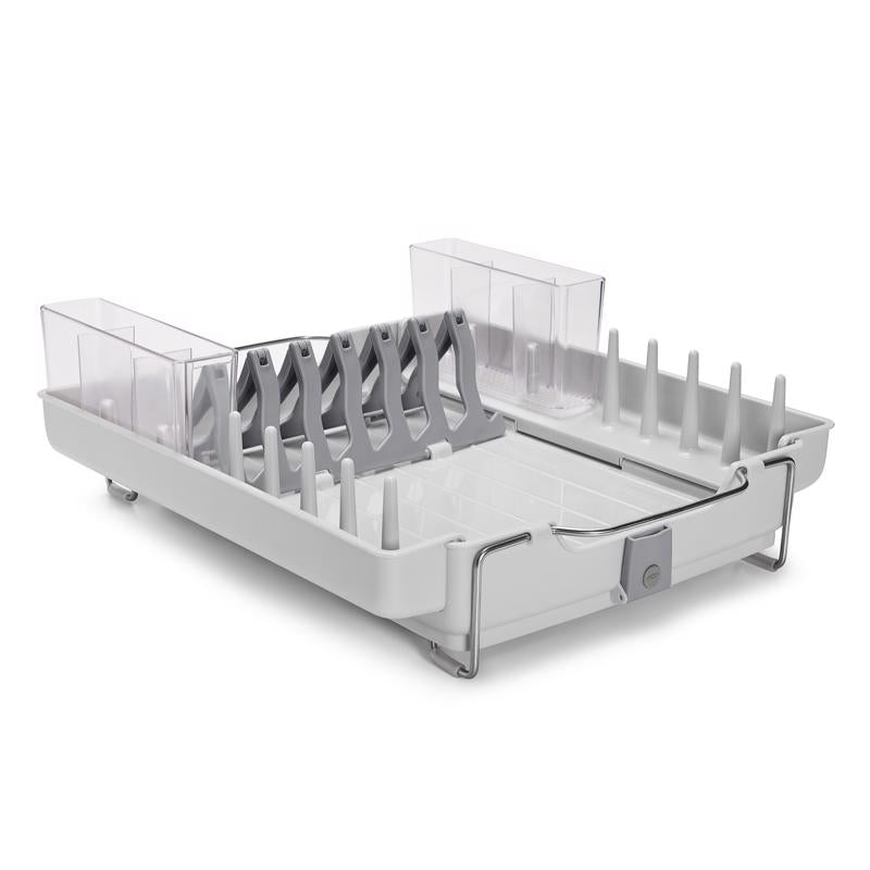 OXO Good Grips 19 in. L X 16 in. W X 5 in. H Gray Stainless Steel Dish Rack