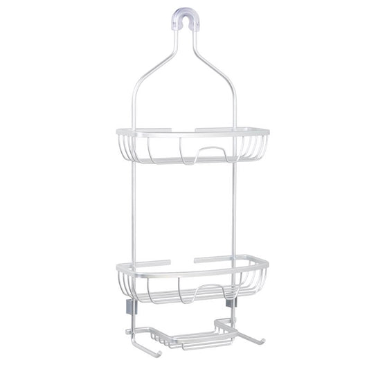 Zenna Home 24 in. H X 11 in. W X 4.88 in. L Brushed Shower Caddy