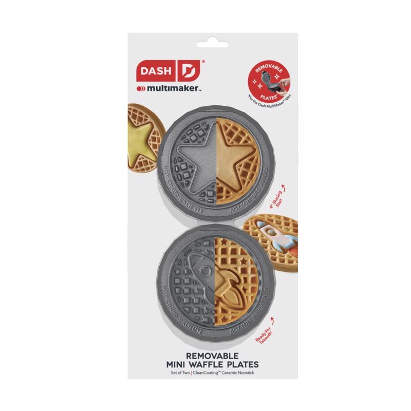 Dash Metal Mini Waffle Removable Plates