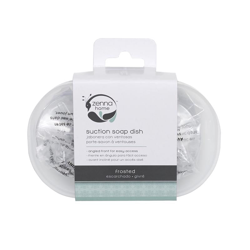 Zenna Home Frost Clear Plastic Soap Dish