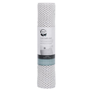 Zenna Home 36 in. L X 17 in. W White PVC Foam Bath Mat 79WW04S