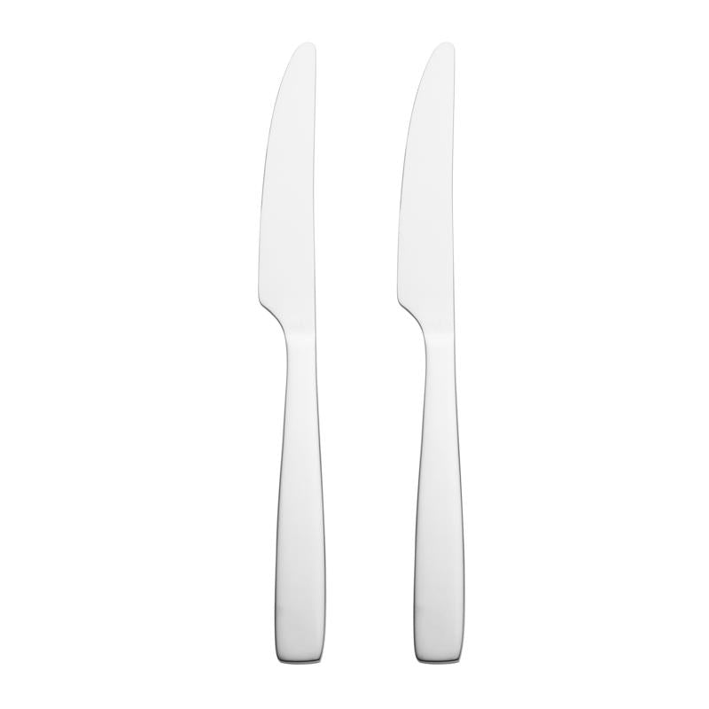 Hampton Forge Silver Stainless Steel Flatware Dinner Knife Set 2 pc