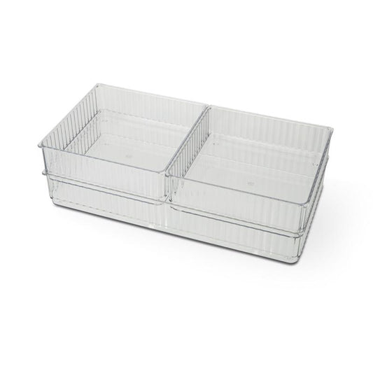 Core Home 2 in. H X 7 in. W X 13 in. D Ceramic/Stainless Steel Drawer Organizer Set