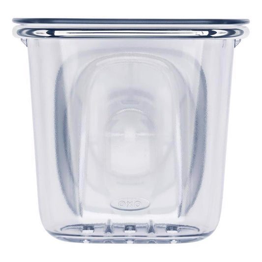 OXO Good Grips Clear Plastic/Stainless Steel Utensil Cup and Holder