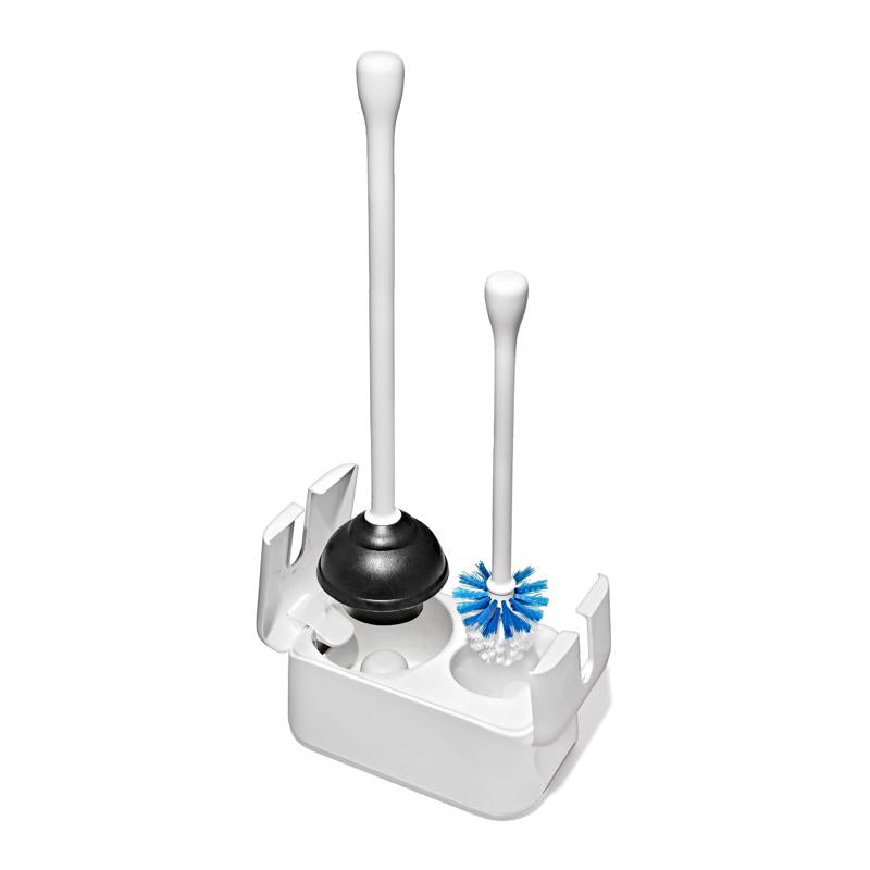OXO Good Grips Bowl Brush/Plunger Set White