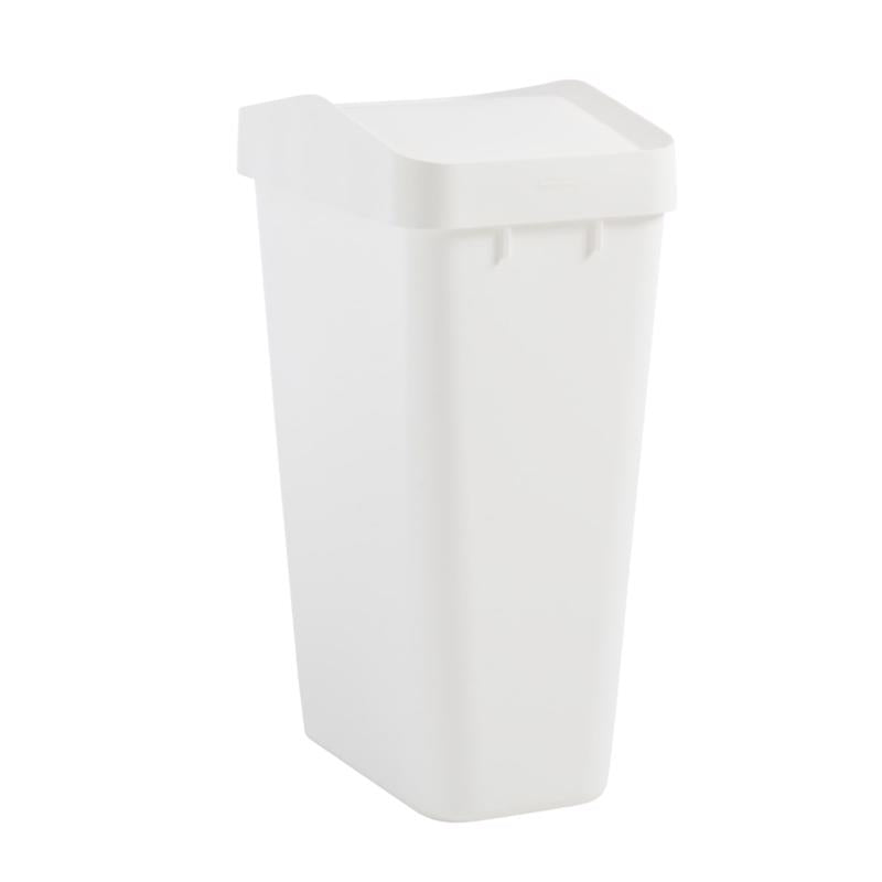 Rubbermaid 12.2 gal White Resin Trash Can