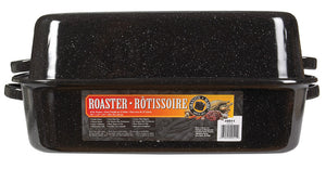 Granite Ware Porcelain Enamel Covered Roaster 25 lb Black 34771, Pack of 3