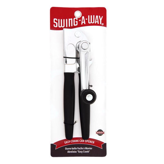 Swing-A-Way Black Stainless Steel Manual Can Opener