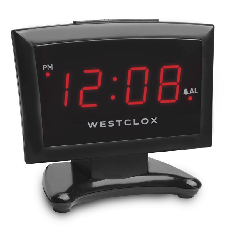 Westclox 2.25 in. Black Alarm Clock Digital