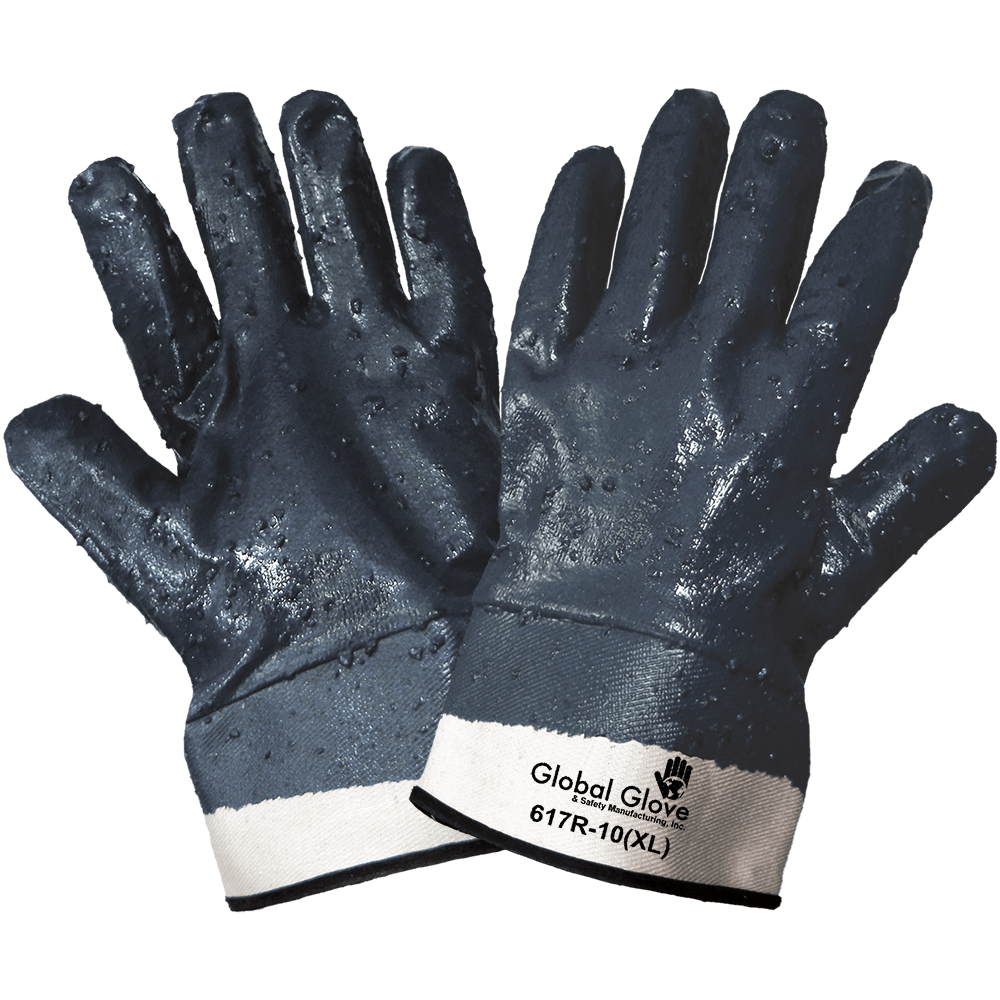 Nitrile Dip Gloves 617R-10(XL) (Dozen Pair)
