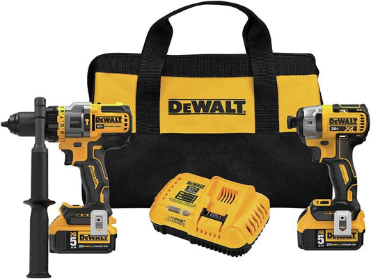 DeWalt 20V MAX Cordless Brushed 2 Tool Compact Drill and Impact Driver Kit