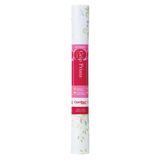 Con-Tact Grip Prints 4 ft. L X 18 in. W Aspen Aloe Non-Adhesive Shelf Liner