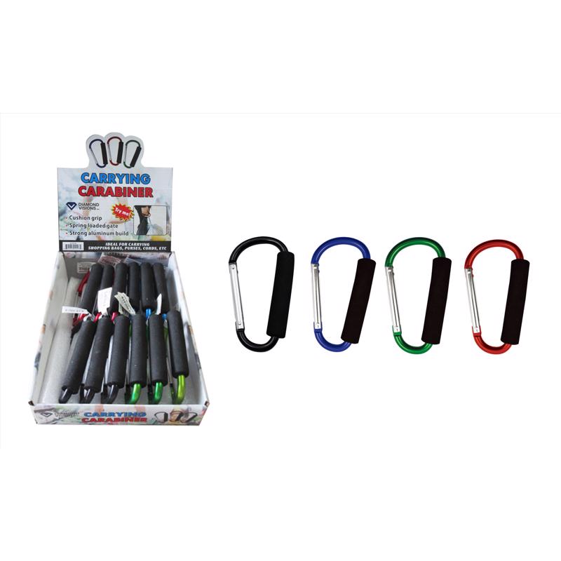 Diamond Visions Jumbo D Shaped Carabiner Hook Aluminum 1 pk