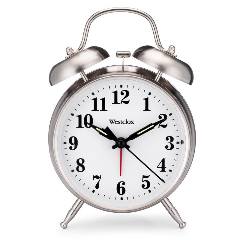 Westclox Big Ben 4.5 in. Silver Alarm Clock Analog Battery Operated