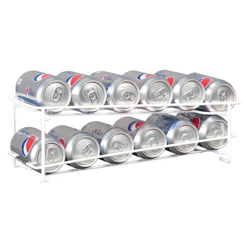 Grayline 4-7/8 in. H X 5-5/8 in. W X 16 in. L White Soda Can Organizer