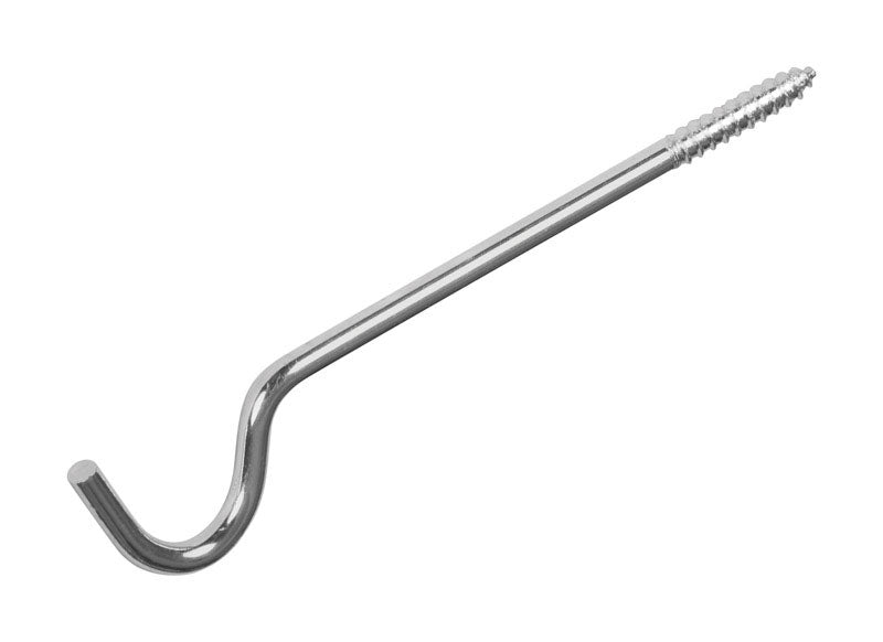 Kenney Silver Traditional/Transitional Curtain Rod Support Hook 2 in. L