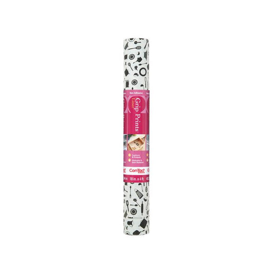 Con-Tact Grip Prints 4 ft. L X 18 in. W Cucina Non-Adhesive Shelf Liner