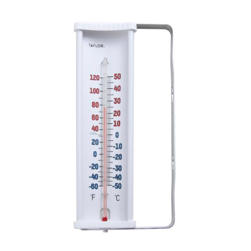 Taylor Tube Thermometer Plastic White 8.66 in.